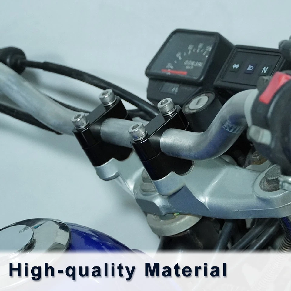 Adaptador de braçadeira de montagem risers barra de alumínio compatível com Honda NX 650 1988-2003 - Imagem 4 de 4