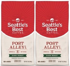 Seattle's Coffee Post Alley Smoky Intense Dark Roast Ground Coffee 2 Pack