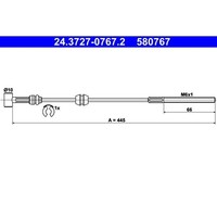 ATE 24.3727-0767.2 Seilzug, Feststellbremse
