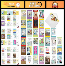 Funny Get Well Cards Bulk Set - 36 Assorted Hysterical Greeting Cards Envelope