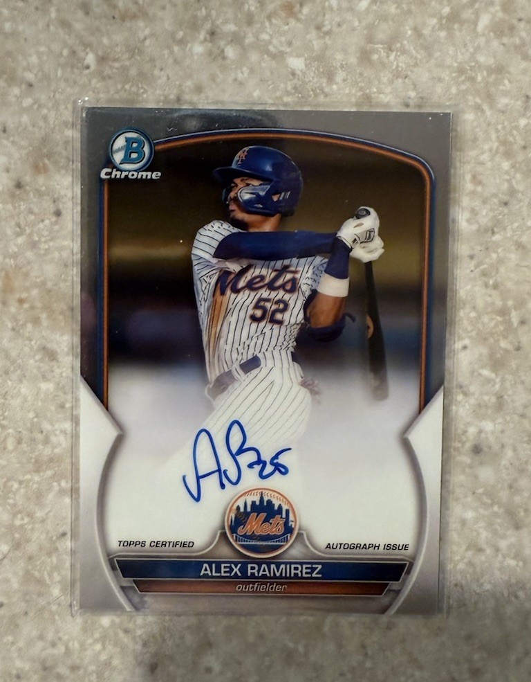2023 Bowman - Chrome Prospect Autographs Alex Ramirez #CPA-AR (AU, RC)