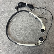 Sony Mdr-w014 Headphones Lightweight Headband Adjustable White