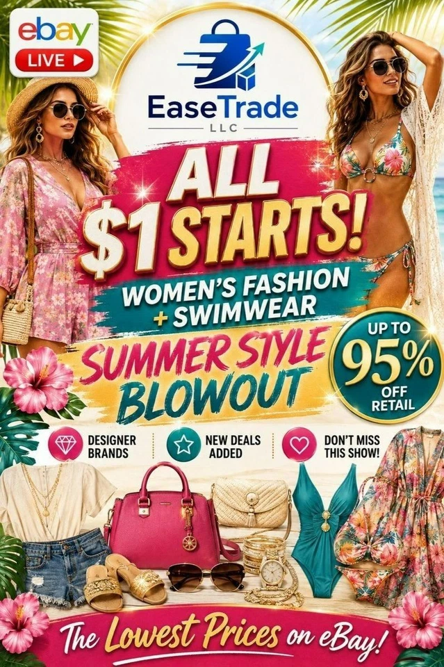 🔥 ALL $1 Starts! Women’s Fashion + Swimwear Blowout