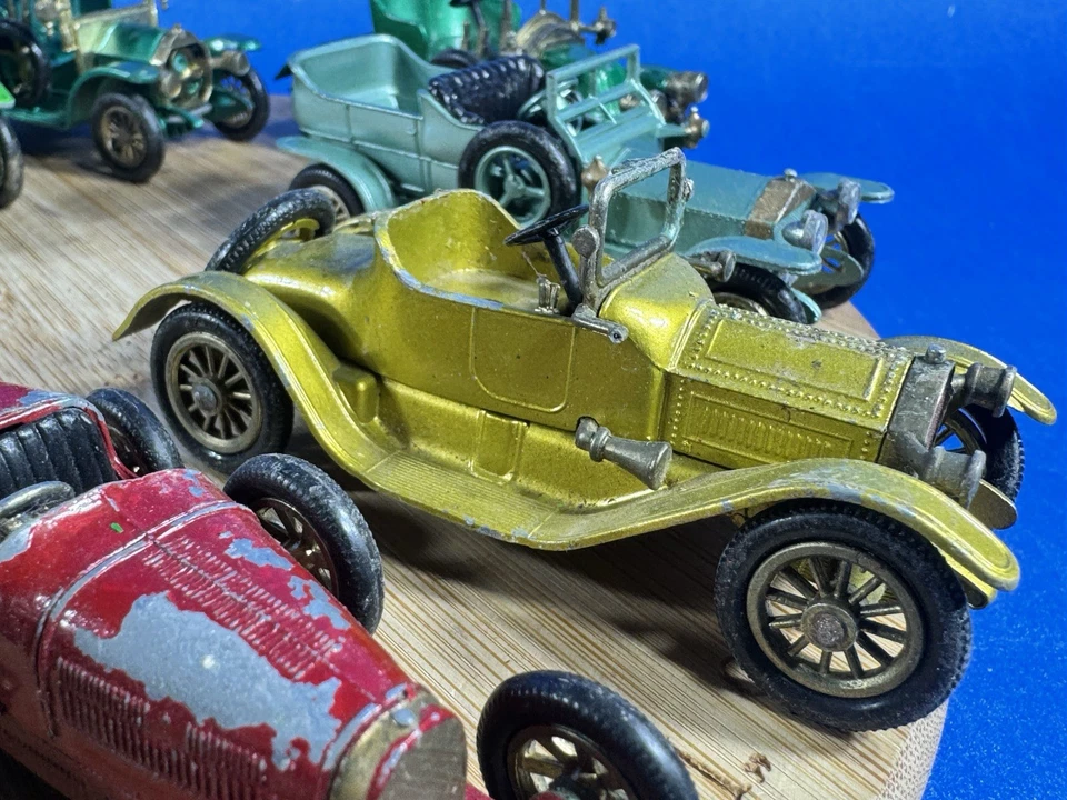 Vtg Lesney Matchbox Models of Yesteryear Lot of 8 1900’s Models Used Cars - Image 3 of 4