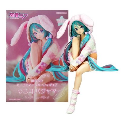 Hatsune Miku Bunny Ear Pyjama FuRyu Noodle Stopper Vocaloid Figur Sealed