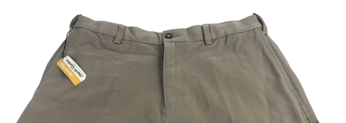 Savane Men's Chino Pants 34 x 30 Flat Front Straight Fit Khaki Dress Pants NEW - Picture 3 of 10