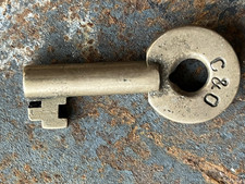 VINTAGE C&O BRASS SWITCH KEY   ADLAKE/ #5716 ...