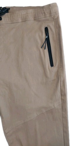 Free Planet Men's Bottoms Drawstring Cuffed Stretch Khaki Jogger Pants Sz 5X NWT - Picture 5 of 10