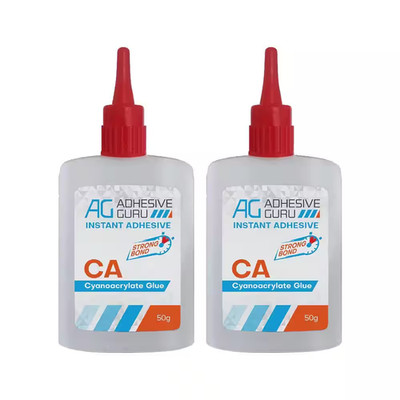 Ca Glue 1.7 Oz. Super Glue Woodworking DIY Craft, Multipurpose Clear Adhesive (2