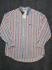 Vintage 90s Guess by Georges Marciano Striped Long Sleeve Shirt Mens Large