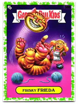 Frisky Frieda Garbage Pail Kids Alice In Wonderland Book Worms Green 2022