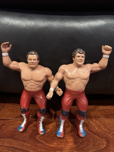 WWF Wrestling LJN British Bulldogs Davey Boy Smith...