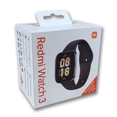 Redmi Watch 3 Smartwatch Schwarz   AMOLED Display, GPS, Bluetooth Calls, 5ATM