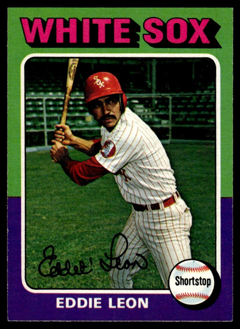 1975 O-Pee-Chee Eddie Leon Chicago White Sox #528