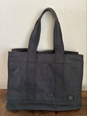 #ad PORTER Yoshida Bag Black Canvas Tote Bag $93.32