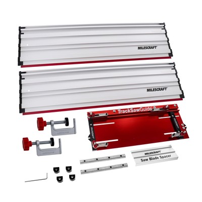 Milescraft 1409 Track Saw Guide - Universal for 7-1/4'' Circular Saws, 50'' Red 