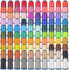 Embroidery Thread Set 100 Brilliant Colors, 40WT 108D/2 High-Tenacity Polyeste