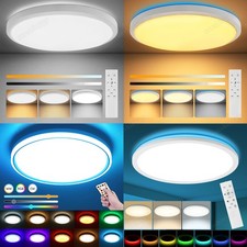 LED Deckenleuchte Dimmbar mit Fernbedienung RGB Farbwechsel LED Deckenlampe NEU