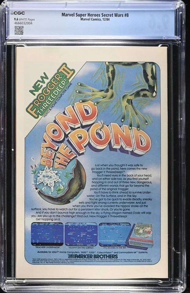 Secret Wars #8 CGC 9.6 1st App Spider-Man Black Suit Venom Marvel Super-Heroes - Image 2 of 2