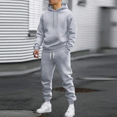 Mens 2 Piece Hoodie and Jogger Set Tracksuit S-3XL