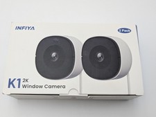 2K No Drill Window Camera-2 Pack 2.4Ghz  5Ghz Wifi Cameras for Home Security