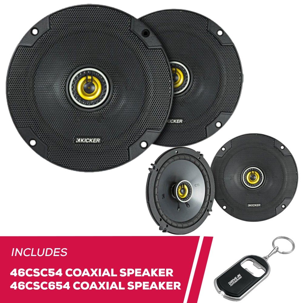 Kicker 46CSC54 CS Series 5-1/4" 2-Way Coaxial Speaker w/ 46C