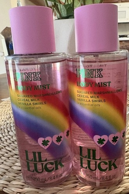 #ad VICTORIA#x27;S SECRET PINK LIL LUCK FRAGRANCE BODY MIST SPRAY SPLASH 8.4 oz X 2 $25.50