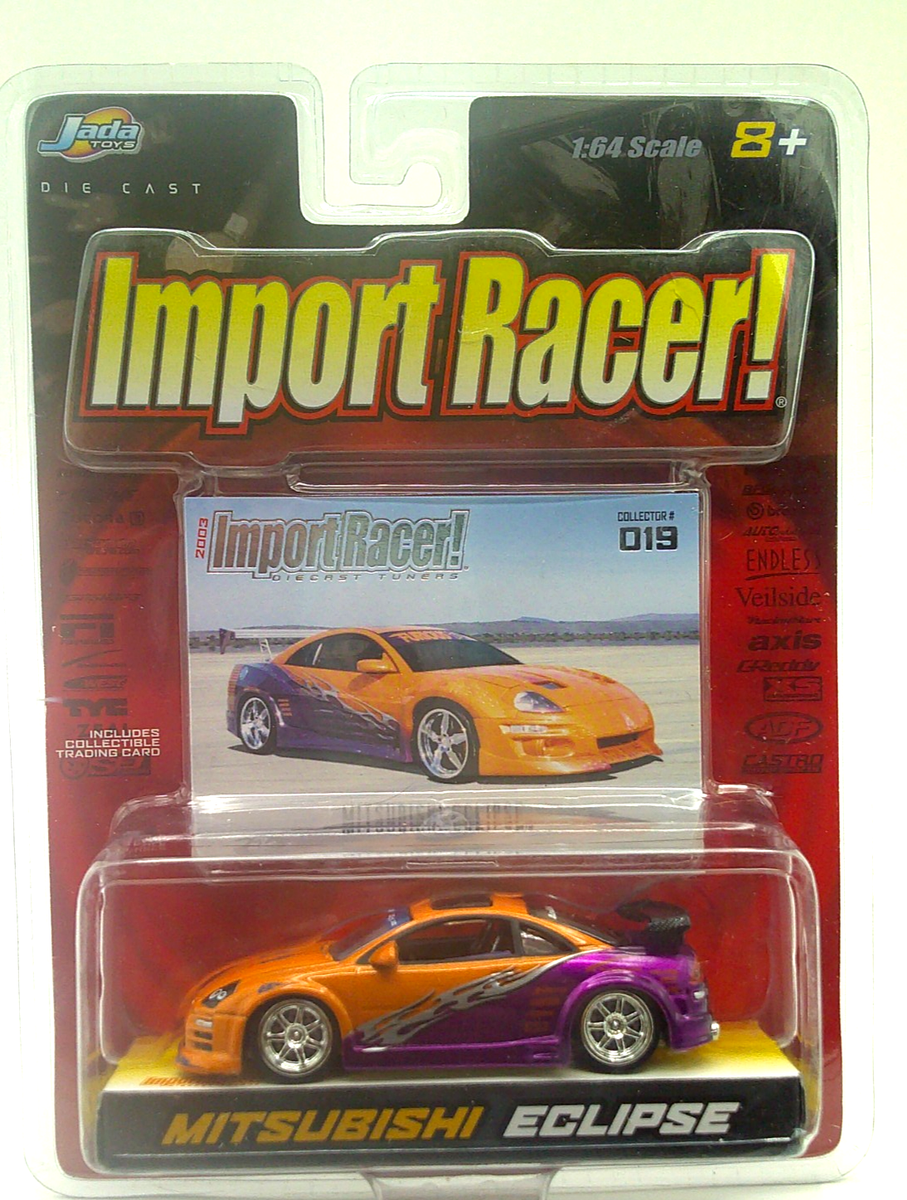 JADA Toys 2003 IMPORT RACER! MITSUBISHI ECLIPSE Orange/Purple