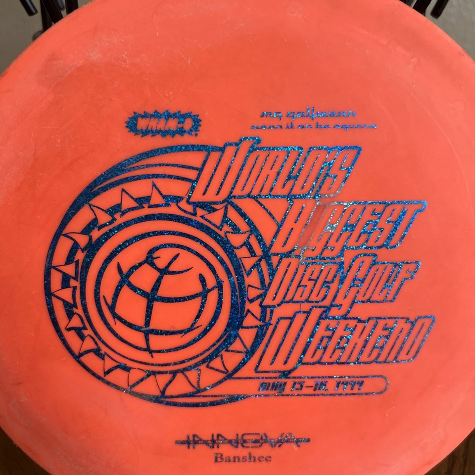 Innova Champion Discs Bar Stamp DX Banshee Orange 174 Old School Disc Golf  - Image 3 of 4