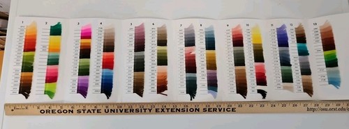 Vintage Zephirwolle ORCHIDEE Embroidery Wool Yarn C.U. Springer Sample Book EUC - Picture 3 of 5