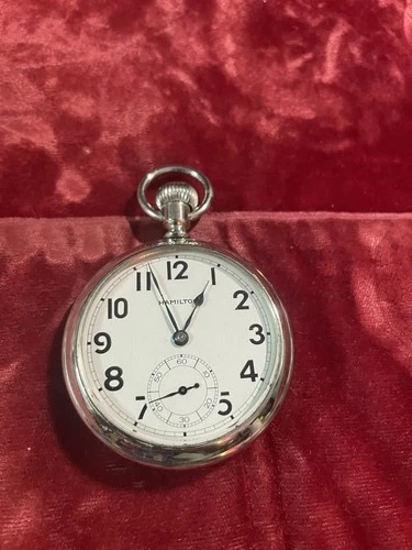 Antique Hamilton Grade 956 Pocket Watch 16s 17 Jewels Clean Collectible Working