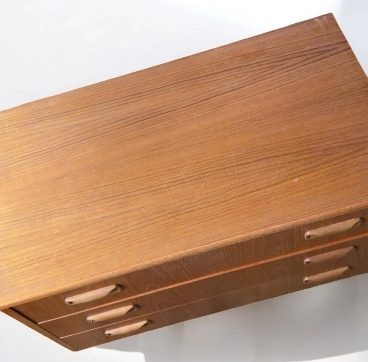 Mcm midcentury gplan fresco teak Bedside Tables 3 drawers bedside promo  - Image 4 of 4