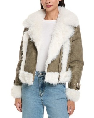 Apparis Jay Distressed Bonded Coat Women's