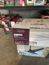 Home Decorators Driskol 60 in. LED Matte Black Smart Ceiling Fan New