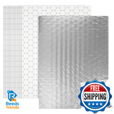 EcoDispose Pre-Cut Insulated Foil Sandwich Wrap Sheets for Hot Food, Grease-Resi