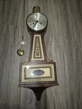 Vintage Seth Thomas Brookfield 6W Banjo Clock – 8-Day Key Wind Pendulum...