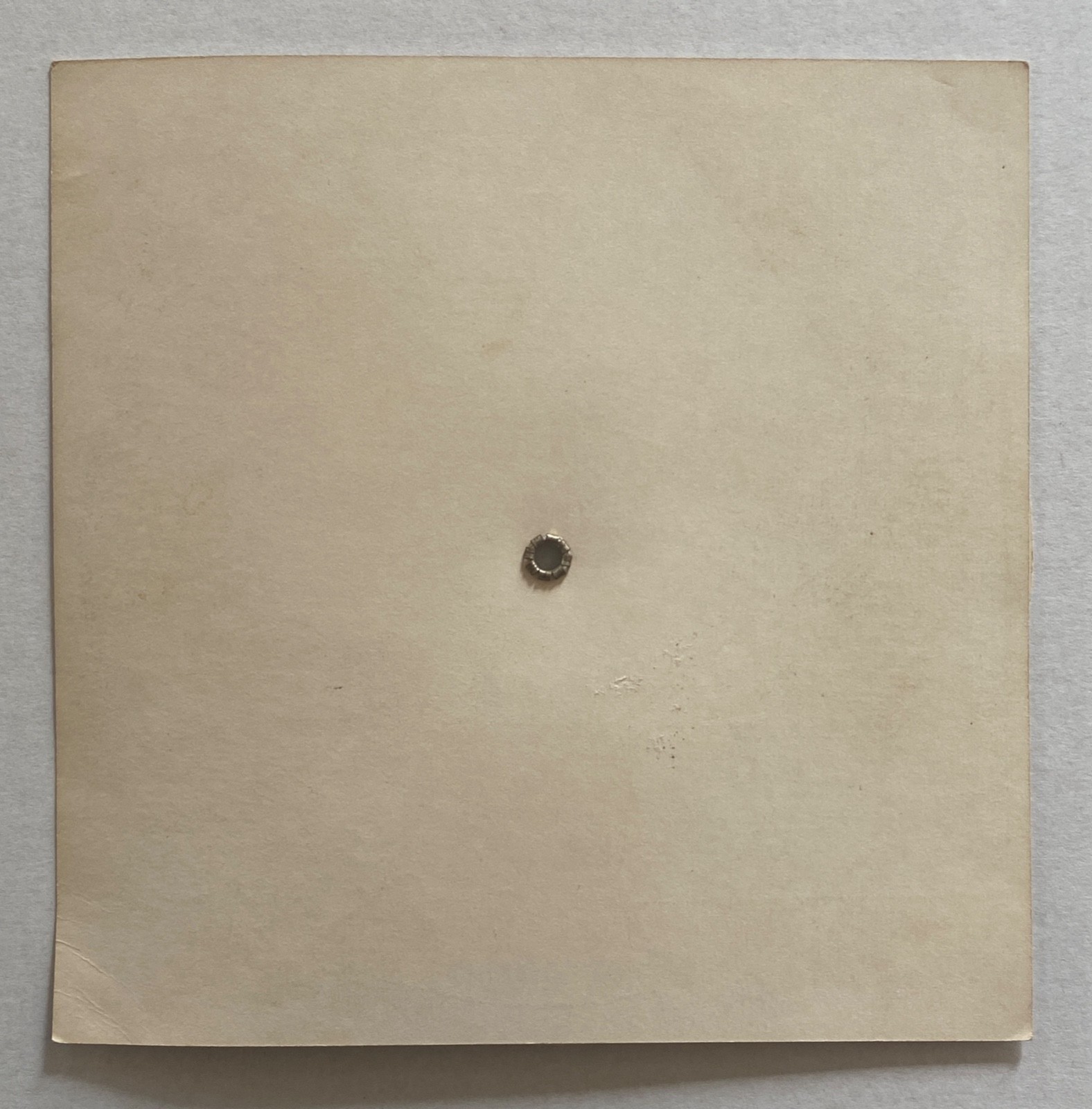 rare 1965 PETER PHILLIPS die cut exhibition card - Kornblee Gallery british pop