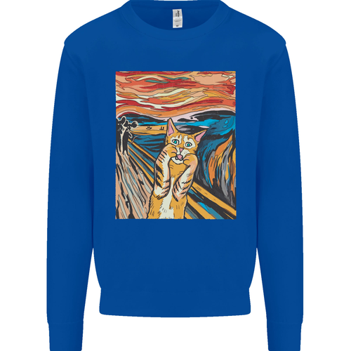 Sudadera Jumper para Hombre Pintura Grito Gato Parodia - Imagen 80 de 106
