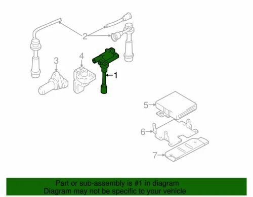 Bobina de encendido genuina GM 1999-2001 Chevrolet Metro 1,3 L L4 Gas Tracker 30020581 Foto 2 de 2