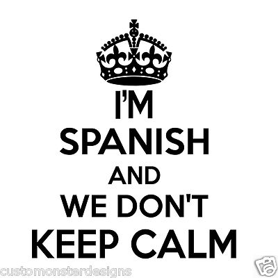 Spanish Wall Sticker... 20 inches Tall We Don't Keep Calm Vinyl Wall Art