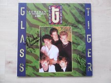 Glass Tiger Autographs Signed Maxi Cover 12" "Someday" Vinyl
