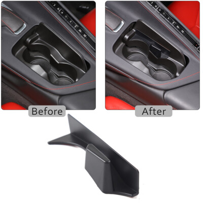 Black Cup Holder Lid Storage Box Tray Trim For Corvette C8 Z51 Z06
