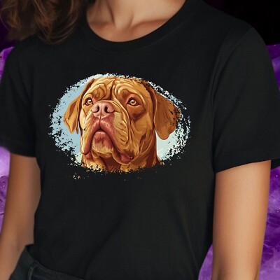 T-Shirt Frauen Bordeauxdogge Motiv Baumwolle Größe S bis 3XL
