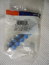 Leviton APLB6-LDS Adapter Plate 6-PACK, W/LC DPLX SM, Black, Light Damage