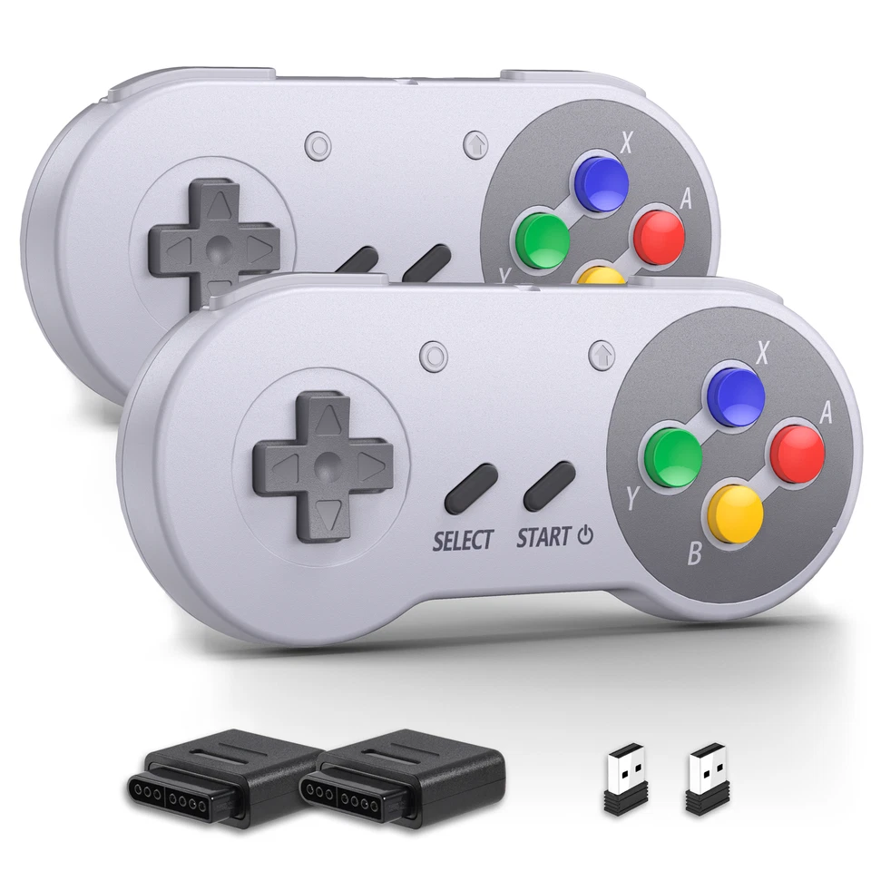 2PCS Wireless 2.4G SNES Controller For Super NES Switch Online/ Switch 2 PC SNES - Image 3 of 4