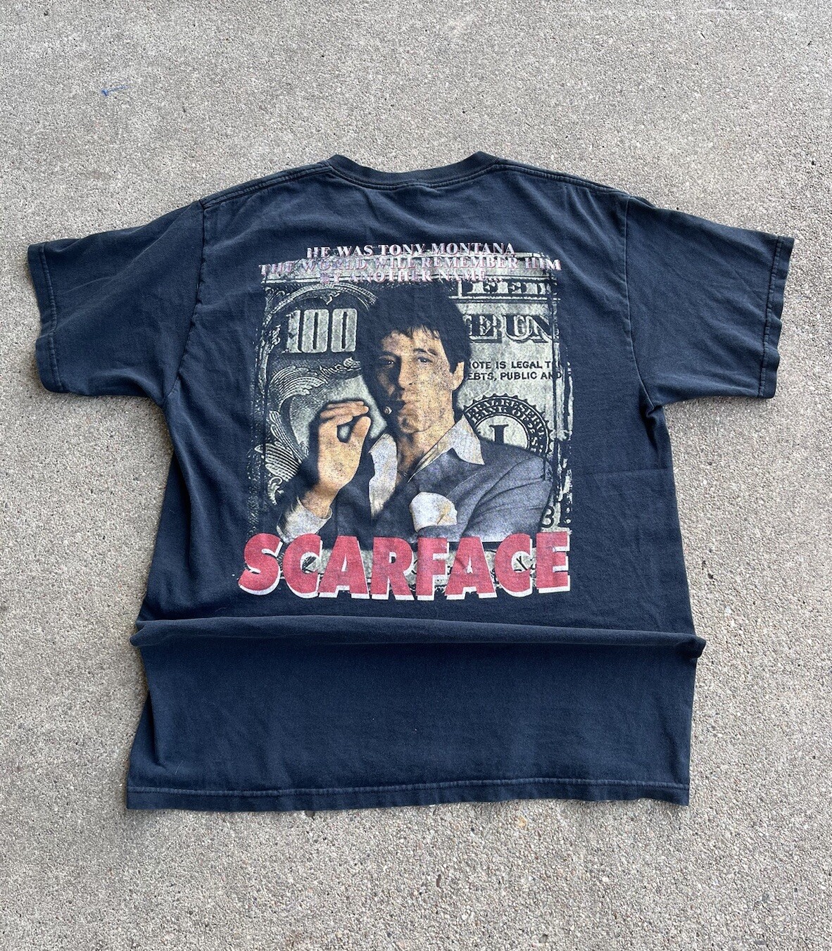 Rare Vintage Dealer Scarface Tony Montana T Shirt 90s… - Gem