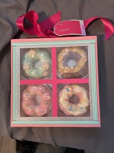 Donut Doughnut Bath Fizzers 4 Pack 2.6oz / 75g each 