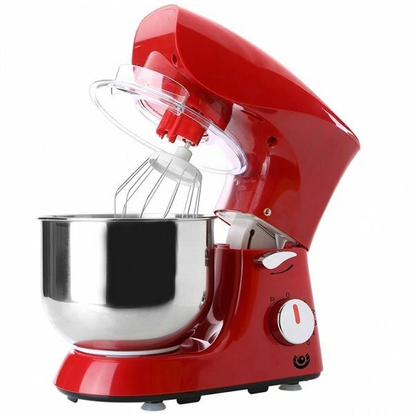 Küchenmaschine Knet Rühr Teig Maschine Teigkneter Gerät  Stand Mixer Rot Schwarz - Bild 2 von 4
