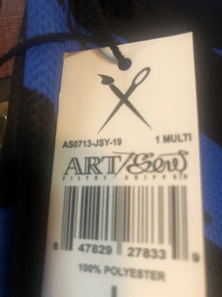 Filthy Dripped Art Sew T Shirt Sleveless Large Psychedelic Tie Dye Tank Top  - Image 3 of 4