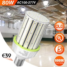 KUKUPPO LED Corn Cob Light Bulb High Bay Shop Area Lighting 80W 120V Corn Lamp